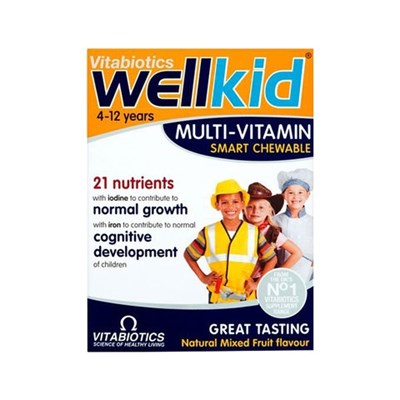 【英国直邮】Vitabiotics维百利 Wellkid 4~12岁儿童复合维生素营养咀嚼片 30粒 3盒